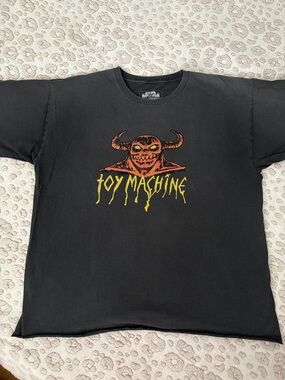 Machine Black Tee with Orange Monster and Yellow Logo